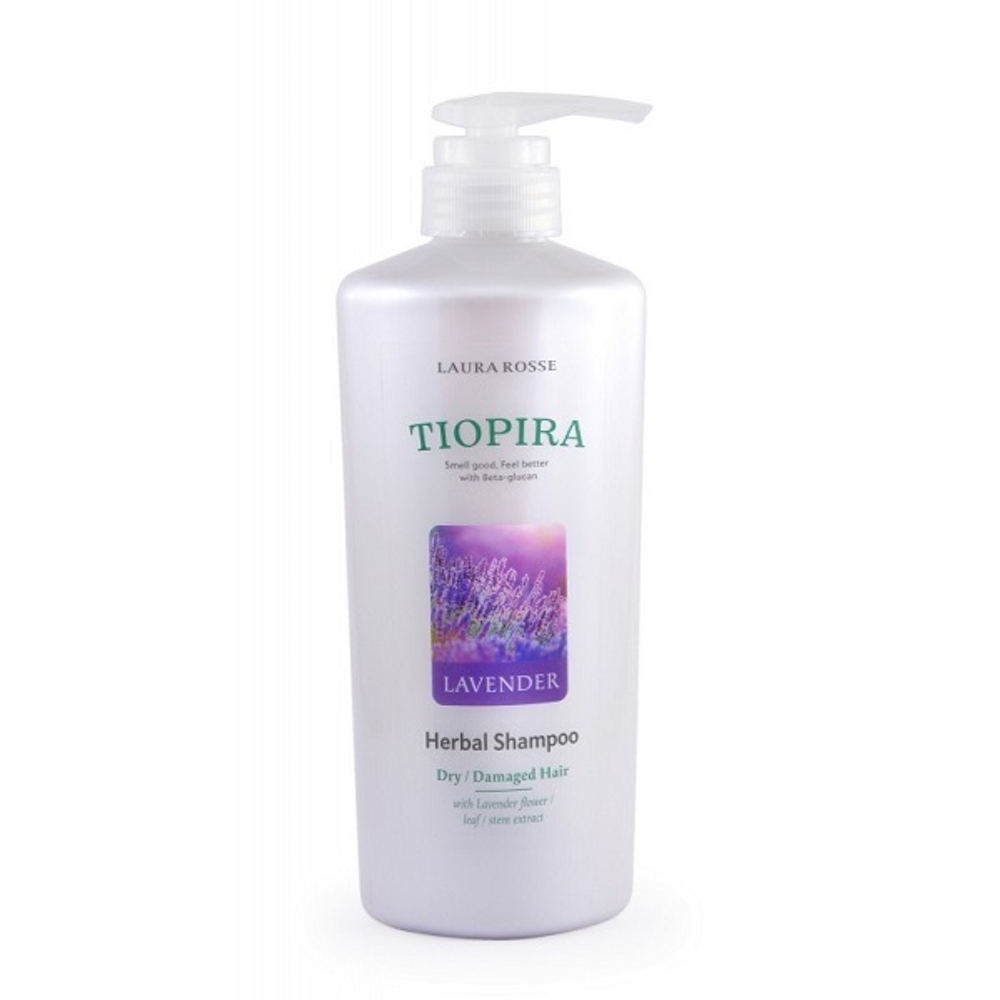 Растительный шампунь для сухих и поврежденных волос Лаванда Laura Rosse Herbal Shampoo Lavender 510мл
