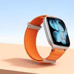 Ремешок оранжевого цвета с магнитной фиксацией для смарт часов Apple Watch размером 42, 44, 45, 46, 49MM, серия Strap (YM Series) от Dux Ducis