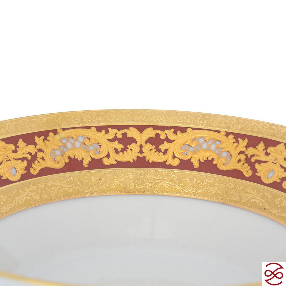 Набор салатников Falkenporzellan Alena 3D Bordeaux Gold Constanza 14см(6 шт)