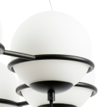 803287 Люстра GLOBO 8х40W E14 ЧЕРНЫЙ МАТОВЫЙ/БЕЛЫЙ