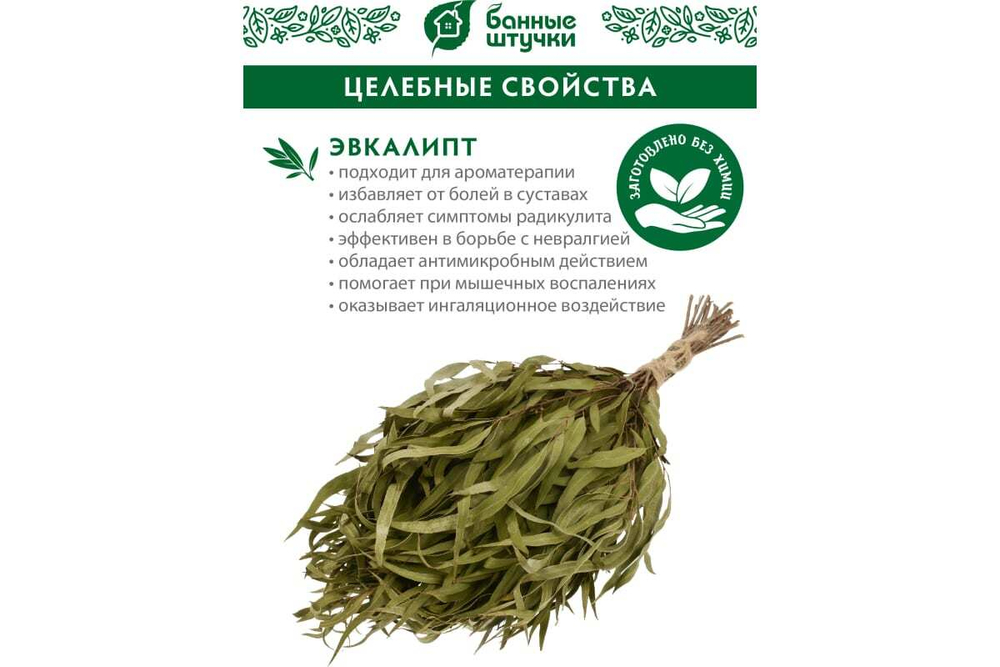 ВЕНИК Д/БАНИ И САУНЫ БАННЫЕ ШТУЧКИ ЭВКАЛИПТОВЫЙ 03691