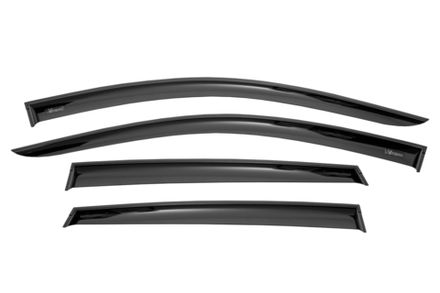 Дефлекторы окон Vinguru HONDA CR-V 2007-2011 /накладные/скотч/к-т 4 шт./литьевой поликарбонат