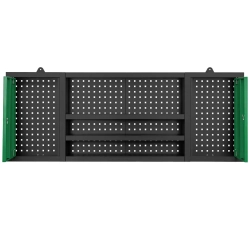 Комплект металл. гаражной мебели 2362x500x2050мм (стол:1600х500х750мм,шкаф:1990х500х762мм,тележка 2шт:658х600х400мм,навесной модуль:1600х600х200мм) RockFORCE RF-01Y0207