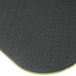 Коврик для йоги 6 мм 183х61 см «Sports time» перфорированный (ТРЕ), салатовый/серый