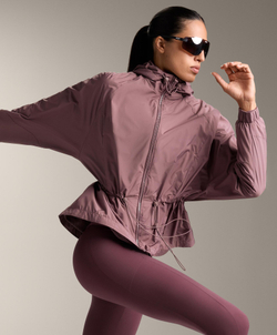 Oysho Водоотталкивающая ветровка, розово-лиловый