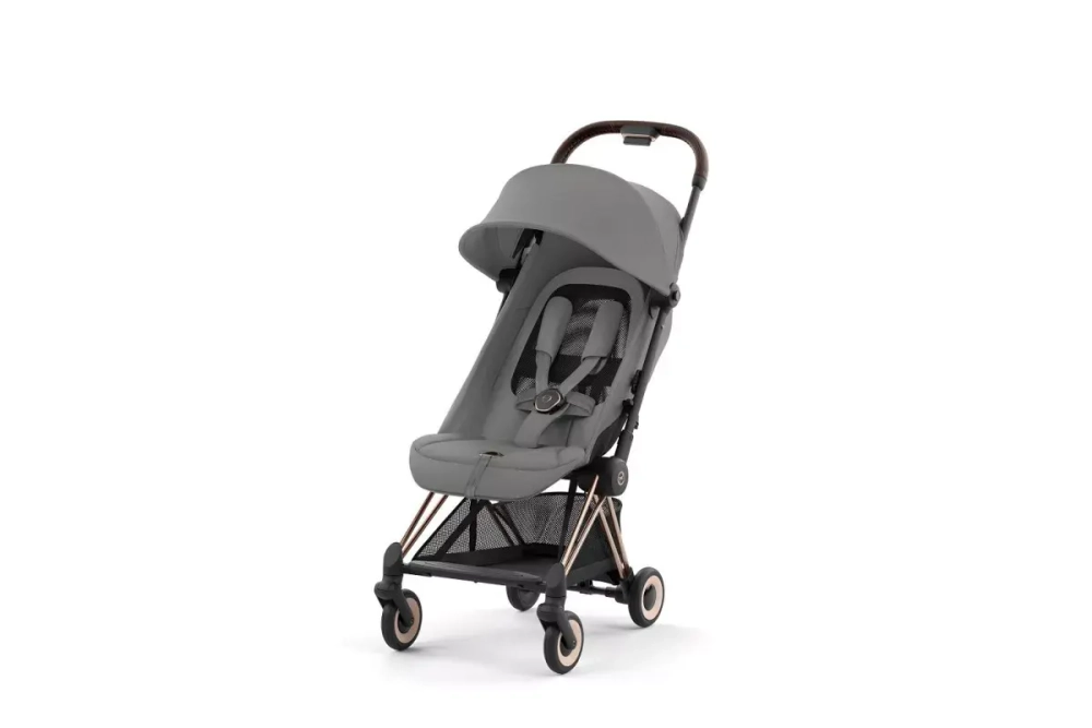 Коляска прогулочная Cybex Coya, Mirage Grey шасси Rose Gold