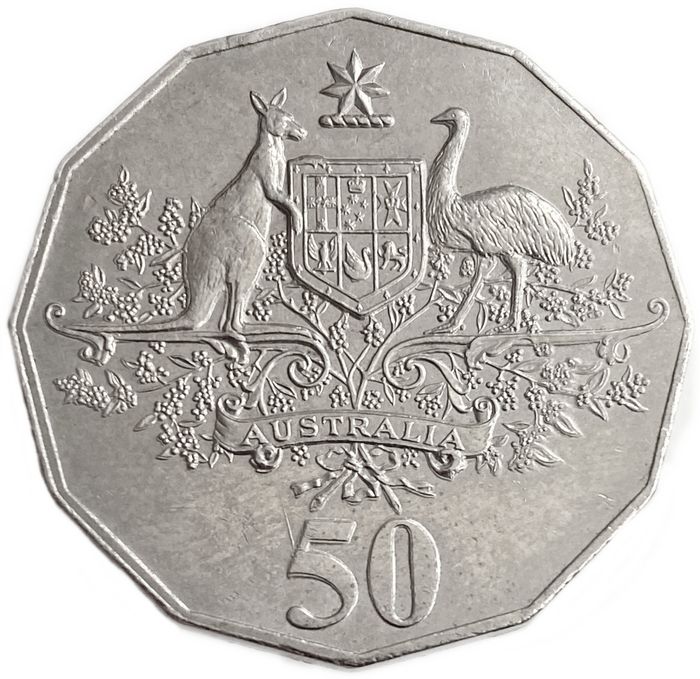 50 центов 2001 Австралия «Столетие Федерации - Австралия»