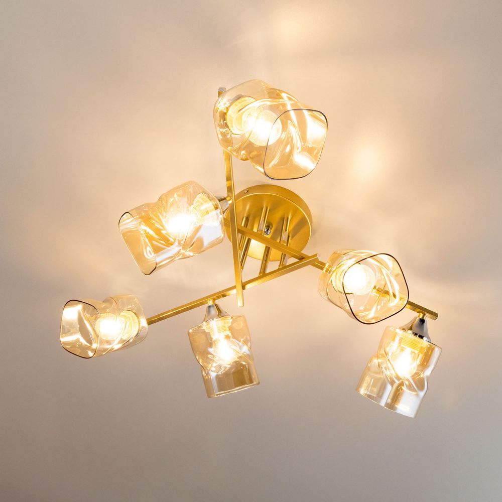 Citilux Клаус CL134162 Люстра потолочная Золото