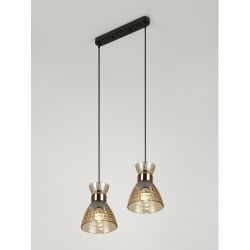 Светильник подвесной (подвес) Rivoli Iris 9186-302 2хЕ27 60 Вт модерн | Rivoli