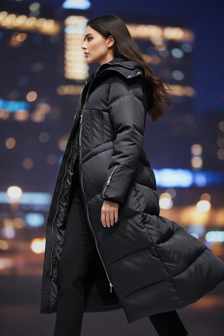 Женский длинный пуховик «VERH»