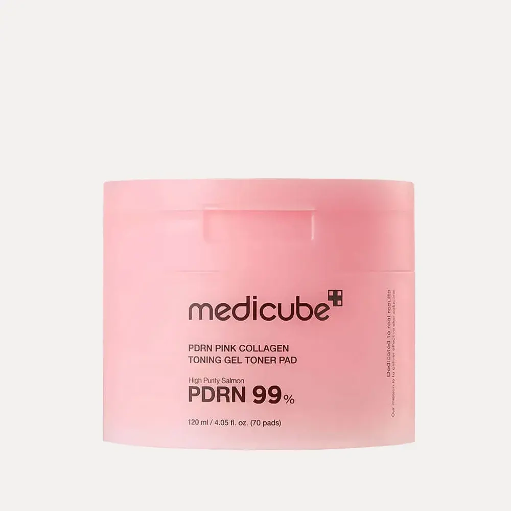 MEDICUBE Тонер-пэды гелевые с PDRN и коллагеном PDRN Pink Collagen Toning Gel Toner Pad (70 шт.)