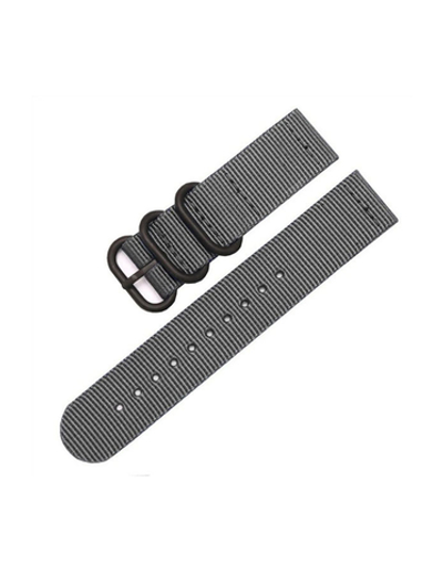 Ремешок 24 мм Nylon Light нейлоновый для Suunto 9 Baro, Suunto 7, D5, Suunto Spartan Sport (Серый)