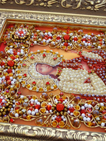 Принт-Ии71 Ткань с нанесенной авторской схемой Святая Агафья