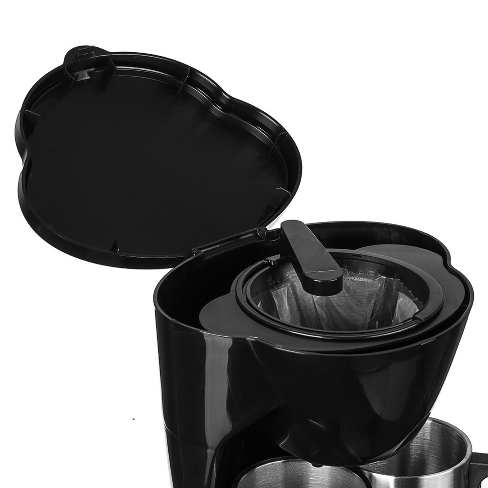 Кофеварка электрическая LEBEN 286-025 на 2чашки