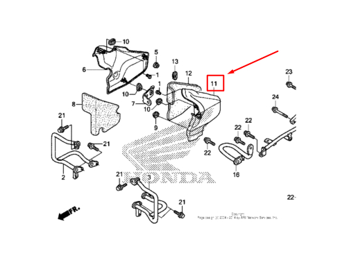83561-MCA-S40 COVER, ENGINE L SIDE