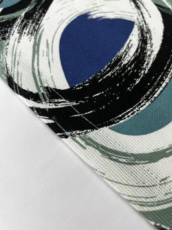 Штора из рогожки Сказка "Черничное мохито" 145х180 см 1 шт