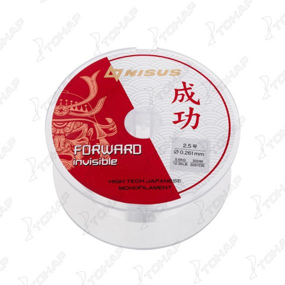 Леска FORWARD Invisible 0,261mm/300m Nylon Transparent (N-FI-0261-300) Nisus