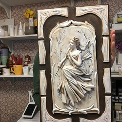 фанерная рамка для пано "Девушка" для Моделинг -курса М3