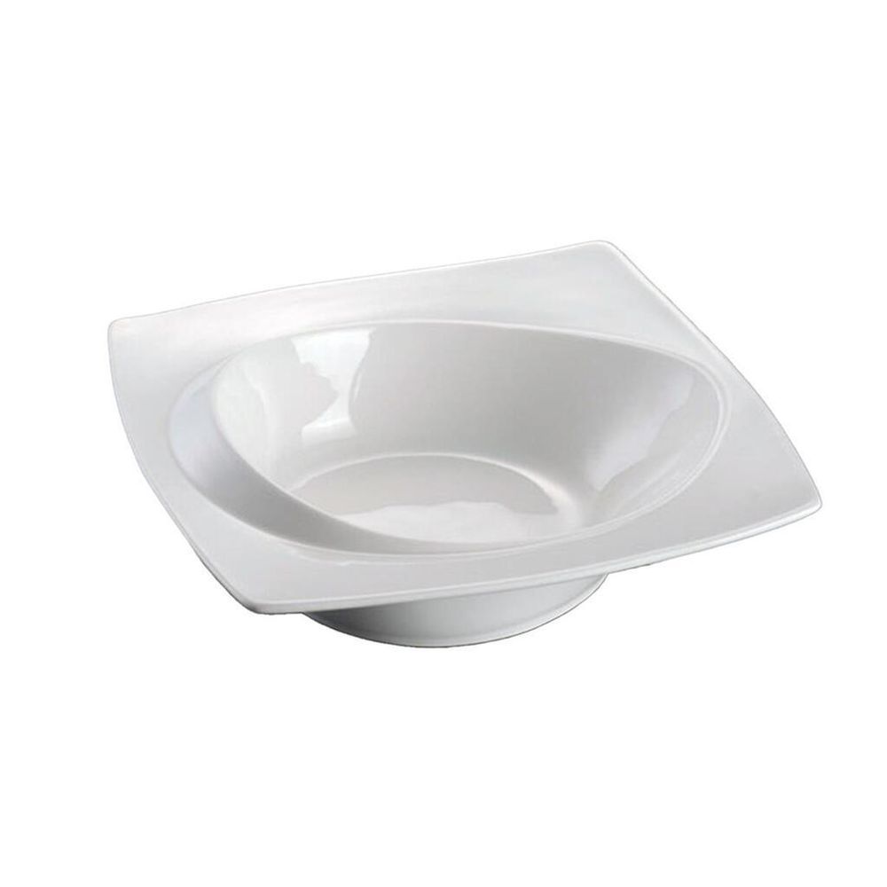 Соусник 100 мл 12*12 см h4 см с бортом Asymmetry белый фарфор NEW P.L. Proff Cuisine [6]