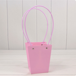 Пакет подарочный 15,5х13х9,5 Ваза для цветов (Розовый)