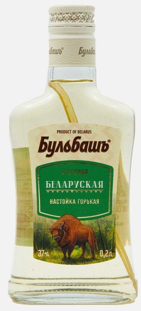Настойка горькая Бульбашъ Зубровая 0,2 37% Беларусь