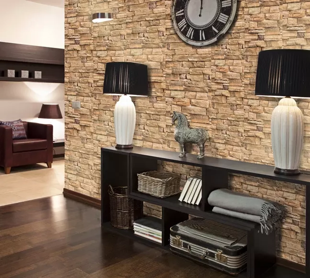 Панель ПВХ термопечать Камень 344 2700х250 мм