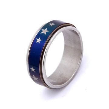 Кольцо стальное (67) "Звезды"