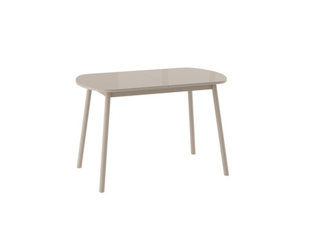 Стол МАМАДОМА Раунд 120, Стекло/Капучино