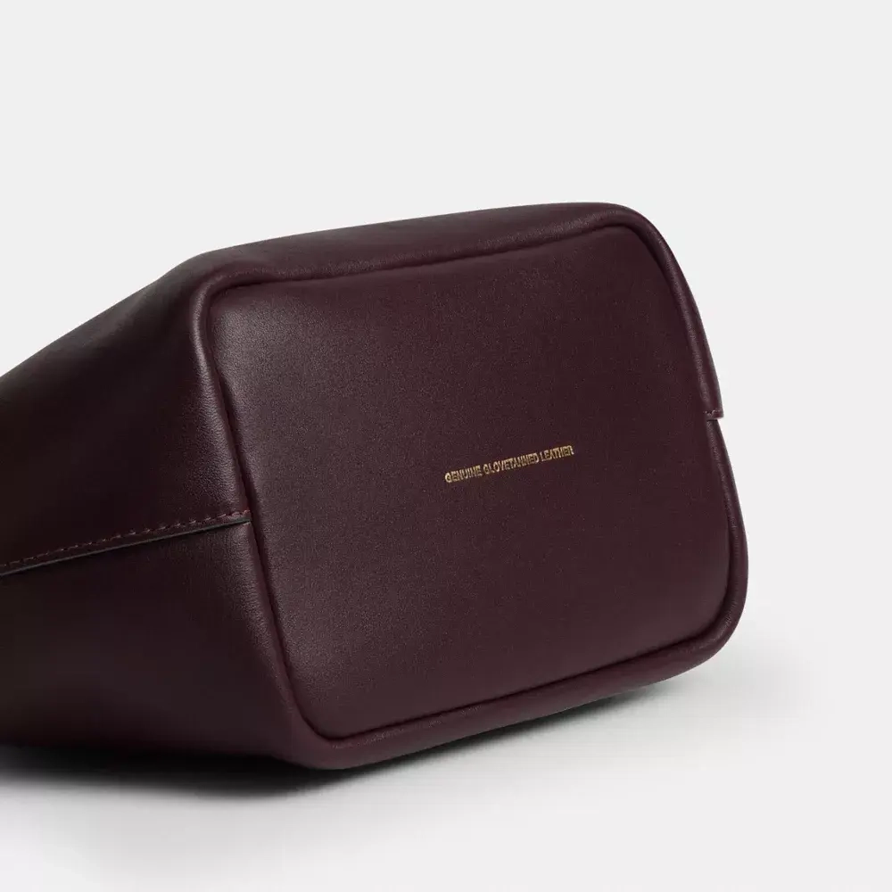 COACH СУМКА KISSLOCK 16, ТЕМНО-КОРИЧНЕВЫЙ