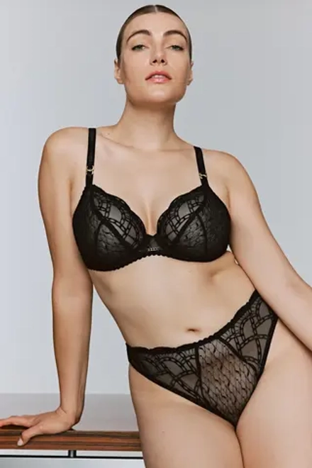 PRIMADONNA Naica Бюстгальтер с глубоким V-образным вырезом, черный