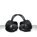 Набор чёрных наножников и наручников Silicone Submissions Hog Tie Cuffs (Цвет: черный)