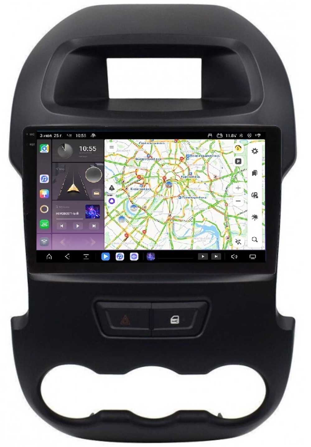 Магнитола для Ford Ranger 2011-2015 - Carmedia OL-9204 QLed+2K, Android 13, TS20, CarPlay, 4G SIM-слот