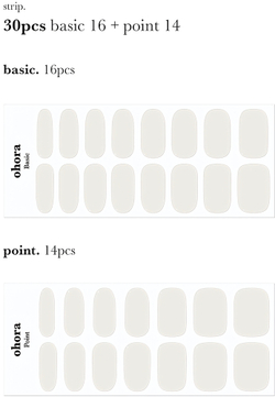 ohora Gel Nail Sticker N Cream Cotton - наклейки для ногтей, 1 шт.