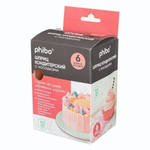 Шприц кондитерский 200 мл с насадками 6шт, 130х70х70мм в коробке