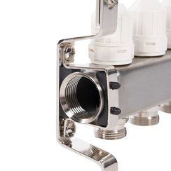 Коллектор Royal Thermo нерж. в сборе универсальный 1 ВР-3/4 НР с автомат. воздухоотвод-ми 4 вых.