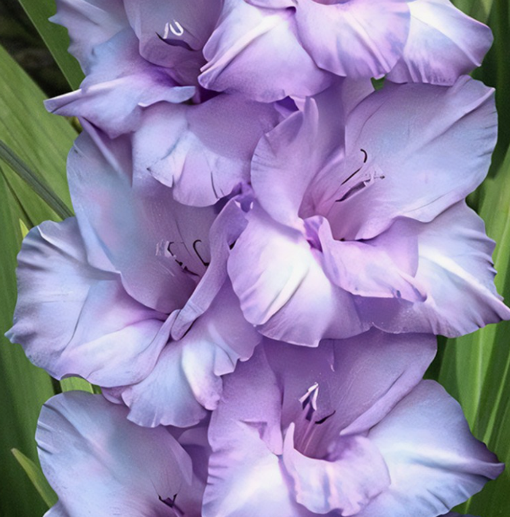 Гладиолус крупноцветковый Блу Тропик луковица март 2026