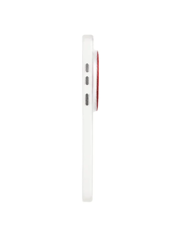 Защитный чехол для Vivo X300 Pro c MagSafe Серый с красной окантовкой блока камеры (Gray-Red)