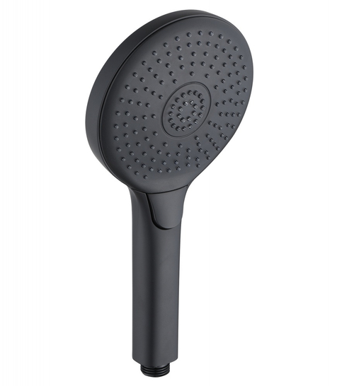 3026-1 Лейка для душа черный 12.5*26.5см (3-функций, кнопка) HANSEN (50/1шт)