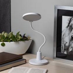 Настольный светильник ЭРА NLED-501-10W-W светодиодный белый | Светодиодные настольные лампы