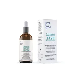 TIME TO GROW СТИМУЛИРУЮЩИЙ ПОЛЯРИЗОВАННЫЙ ЛОСЬОН ДЛЯ КОЖИ ГОЛОВЫ 100 мл.