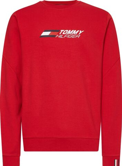 Мужская кофта теннисная Tommy Hilfiger Essential Crew - primary red