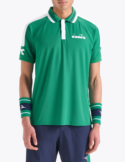 Мужское теннисное поло Diadora SS Polo Icon - golf green