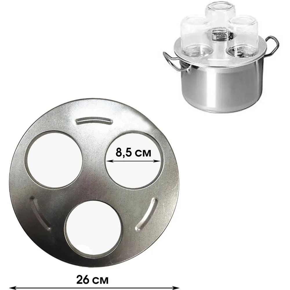 Стерилизатор для банок 3-х местный 1158