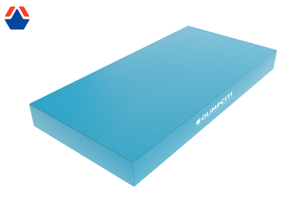 Мат спортивный 1000х500х60 мм (вин.кожа) ГОЛУБОЙ