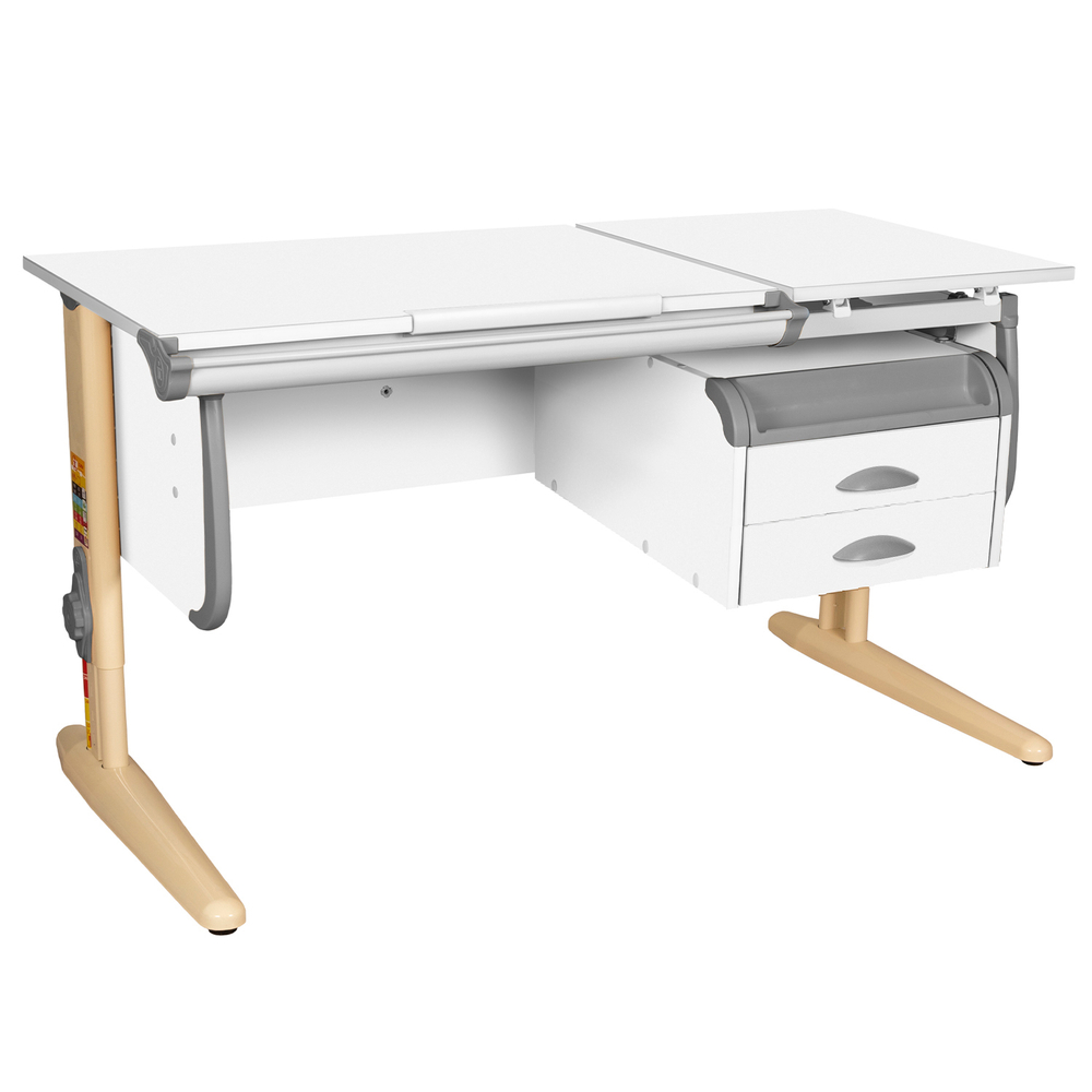 Растущая парта Дэми СУТ 25 с навесной тумбой (1200×610 мм)