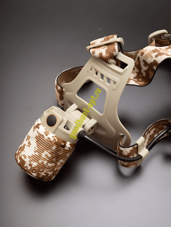 Тактический налобный фонарь YYC-OO2M-2 Камуфляж белый/синий цвет