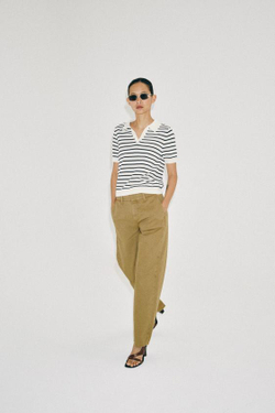 ZARA БРЮКИ ЧИНОС — ZW COLLECTION, ХАКИ