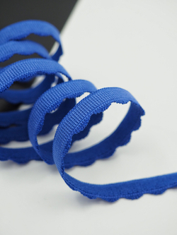 Бельевая резинка ультрамарин ажурная ширина 8 мм с учетом фестона