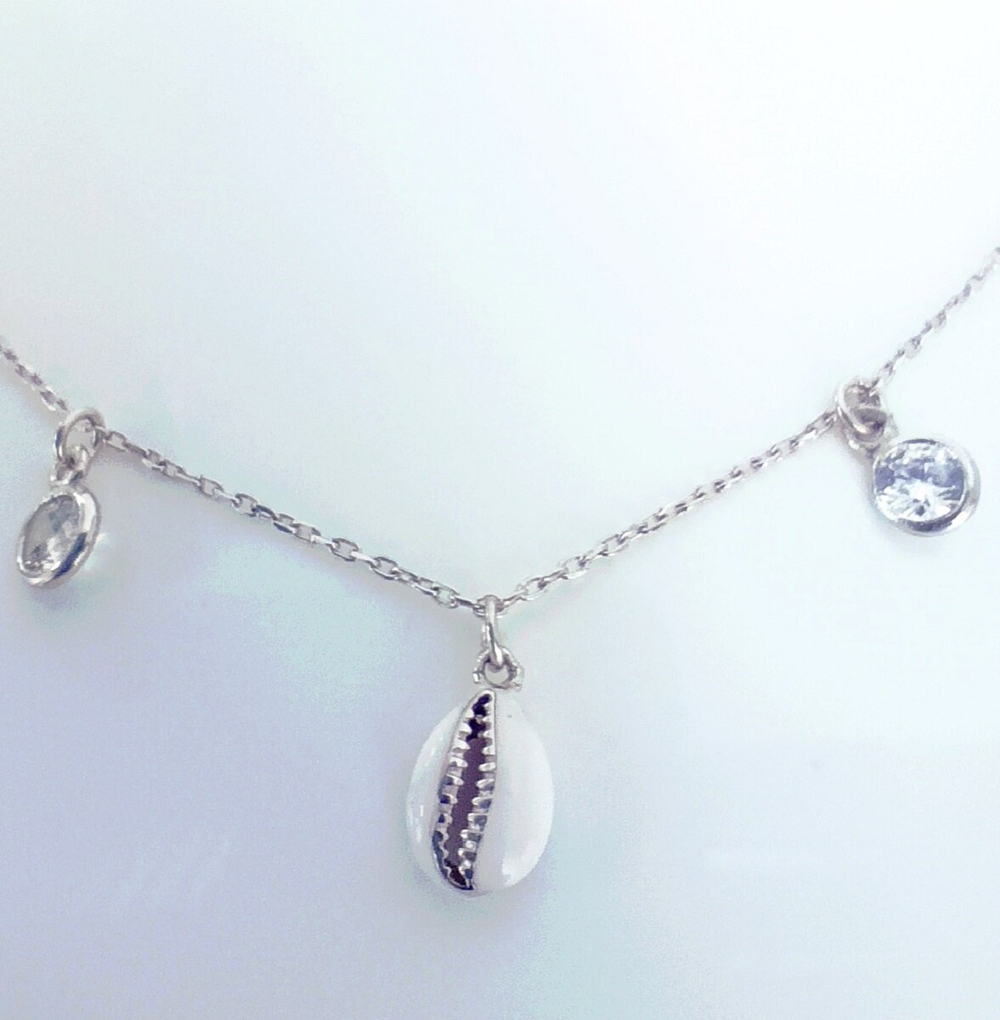 Браслет с эмалью и цирконом Эстерелла, серебро 925*, родирование/Ф