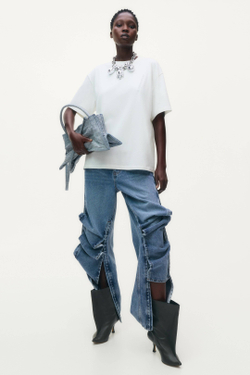 H&M - Glenn Martens Футболка с вышивкой, белый